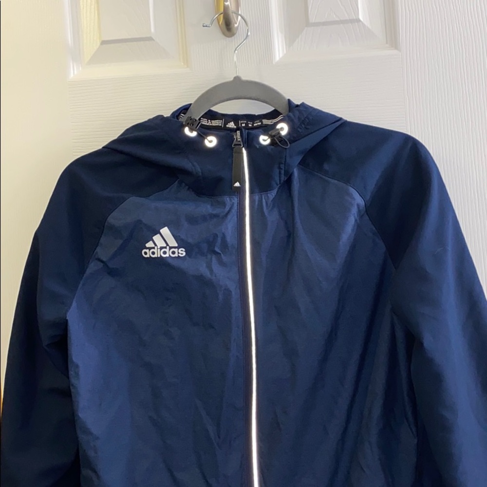 Adidas zip up jacket with hood